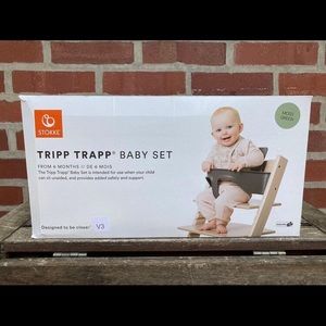 Stokke NIB Tripp Trapp Baby Set - moss green